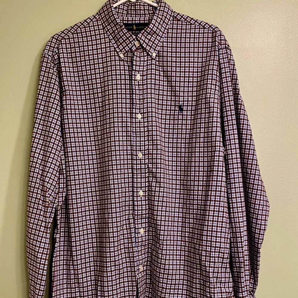 Polo by Ralph Lauren Men's Button Down Plaid Shirt - XL